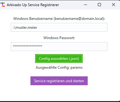 Service Konfigurieren